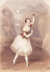 Marie Taglioni (1804-84) som Lauretta i 